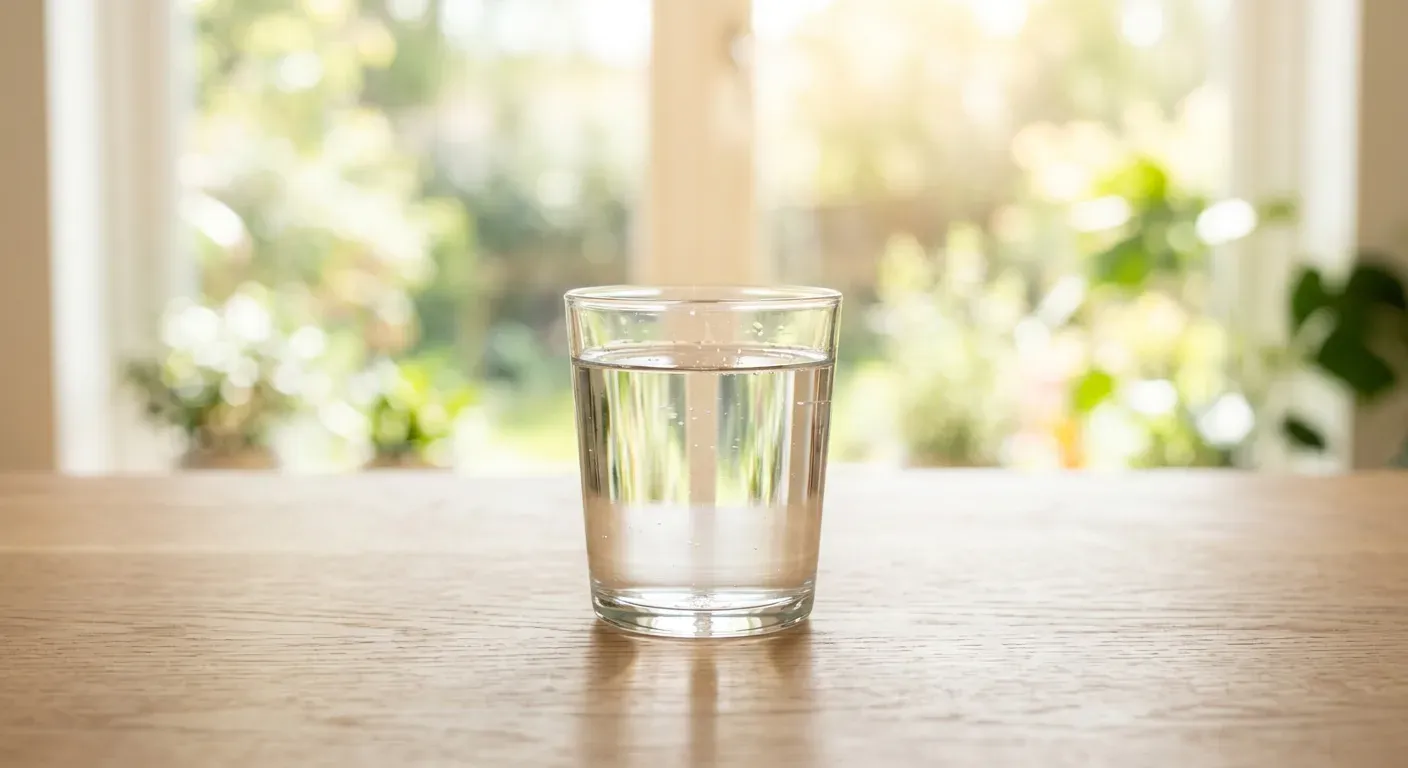 Clear glass of water representing transparency